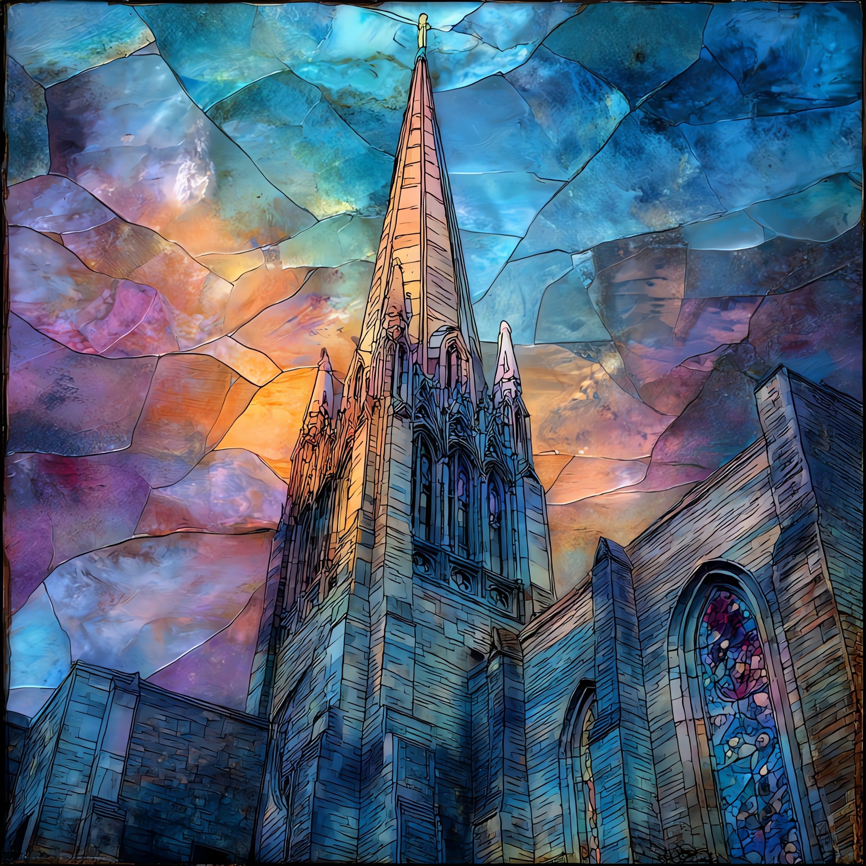 the Cathedral of Saint — ceramic art tile