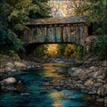 the Bull's Bridge Covered — ceramic art tile