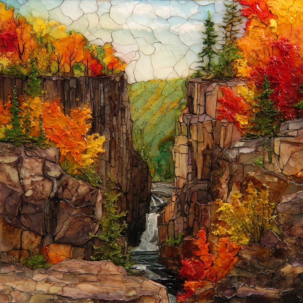 Taylors Falls Dalles of the St — ceramic art tile