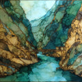 Samaria Gorge — ceramic art tile