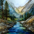 Mount Princeton Hot Springs Sawatch Range — ceramic art tile