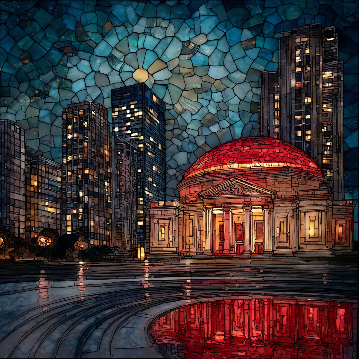 White Rock Lake Bath House Cultural Center — ceramic art tile