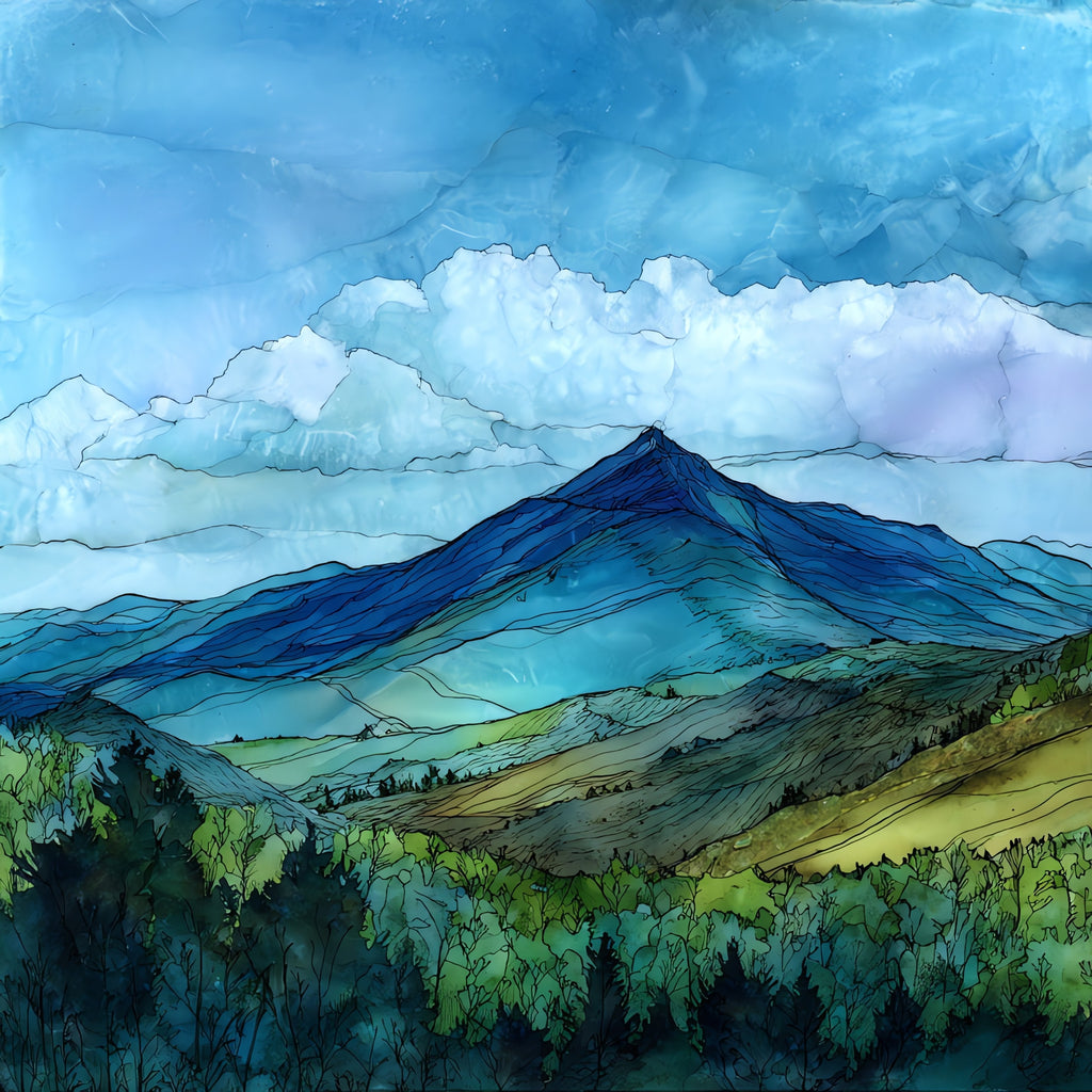 Mount Abraham — ceramic art tile