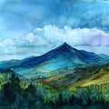 Mount Abraham — ceramic art tile