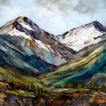 Grays and Torreys Peaks Front Range — ceramic art tile