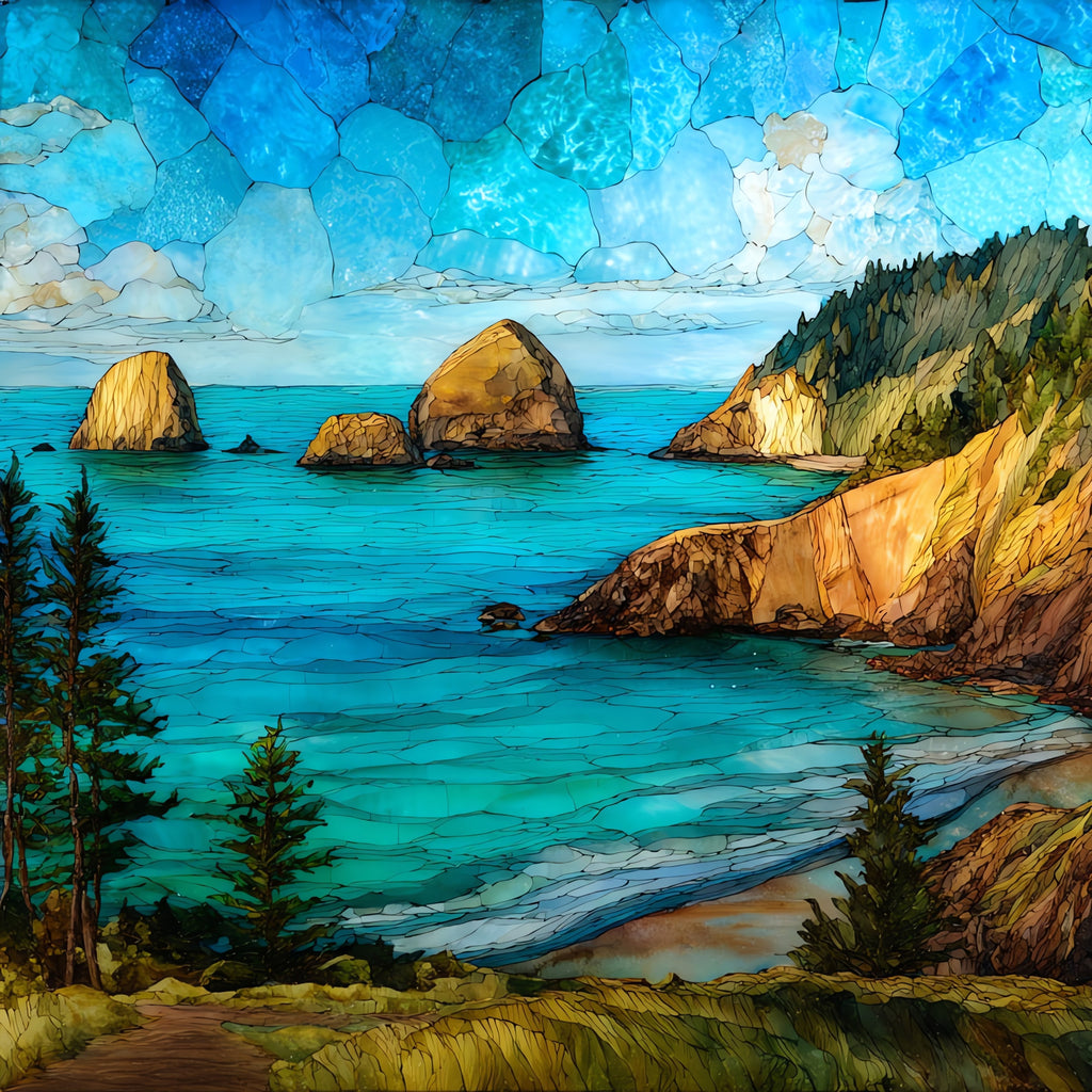 the Three Capes Scenic Loop view of Cape — ceramic art tile