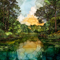 the Sharon Audubon Center — ceramic art tile