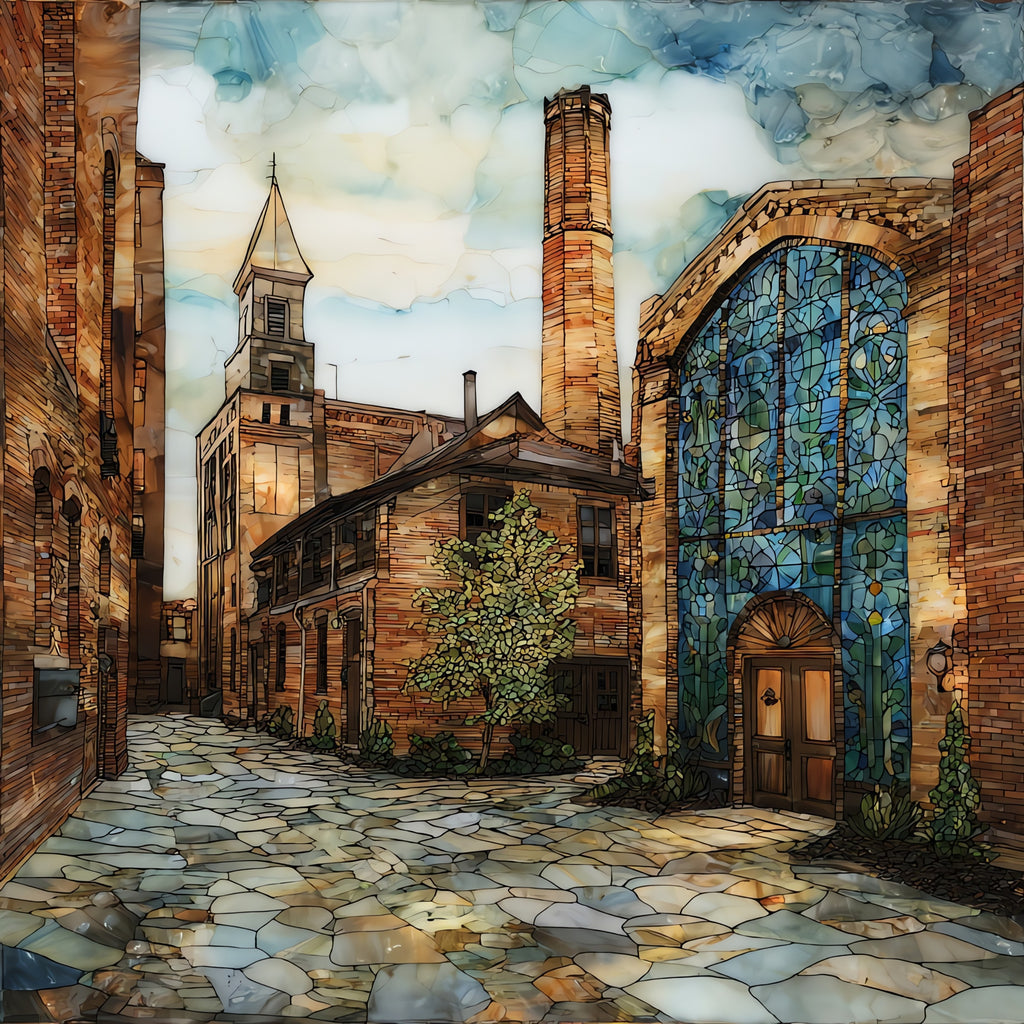 the Old Market — ceramic art tile