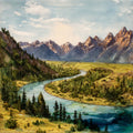 the Snake River Overlook — ceramic art tile