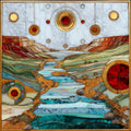 the Pipestone sacred catlinite — ceramic art tile