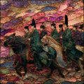 Daimonji Fire Mountain Summer — ceramic art tile