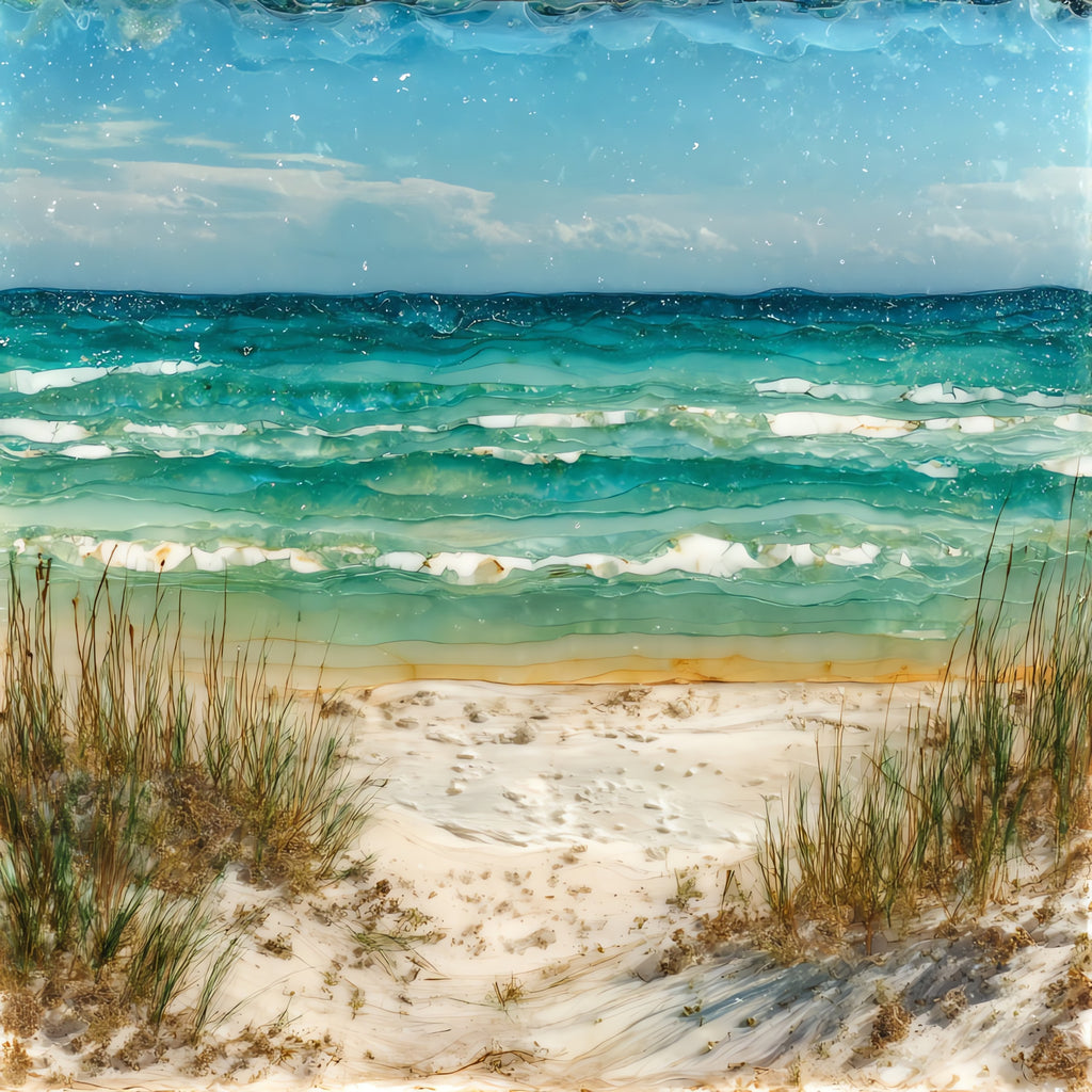 Santa Rosa Beach 30A — ceramic art tile