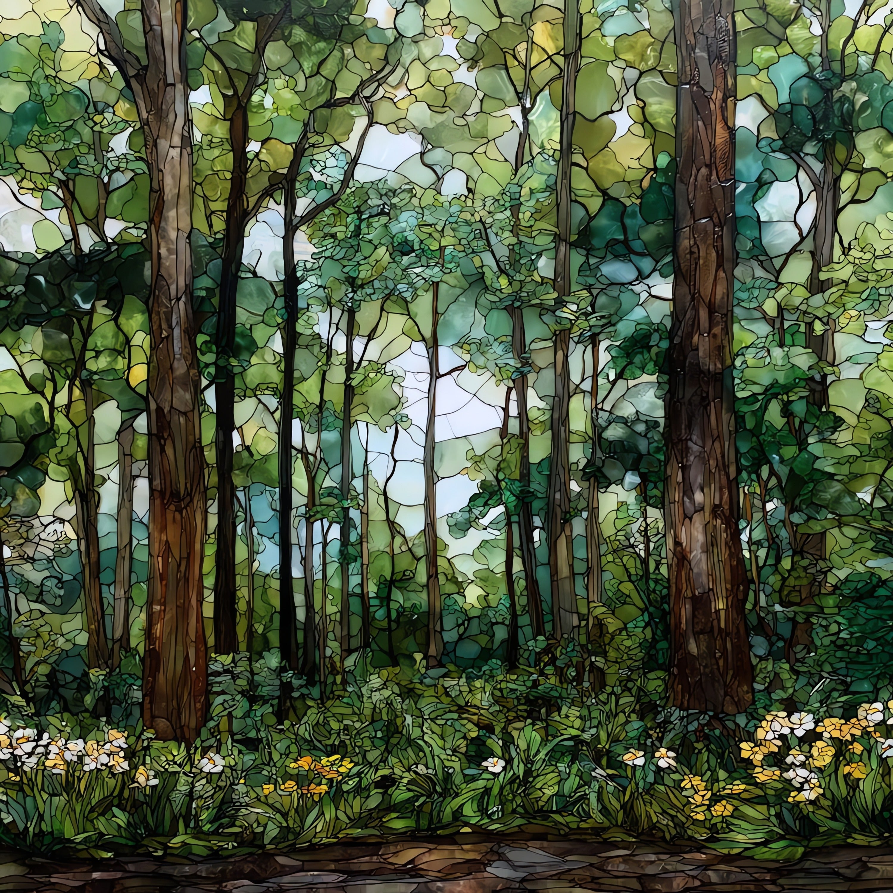 Overton Park Old Forest — ceramic art tile