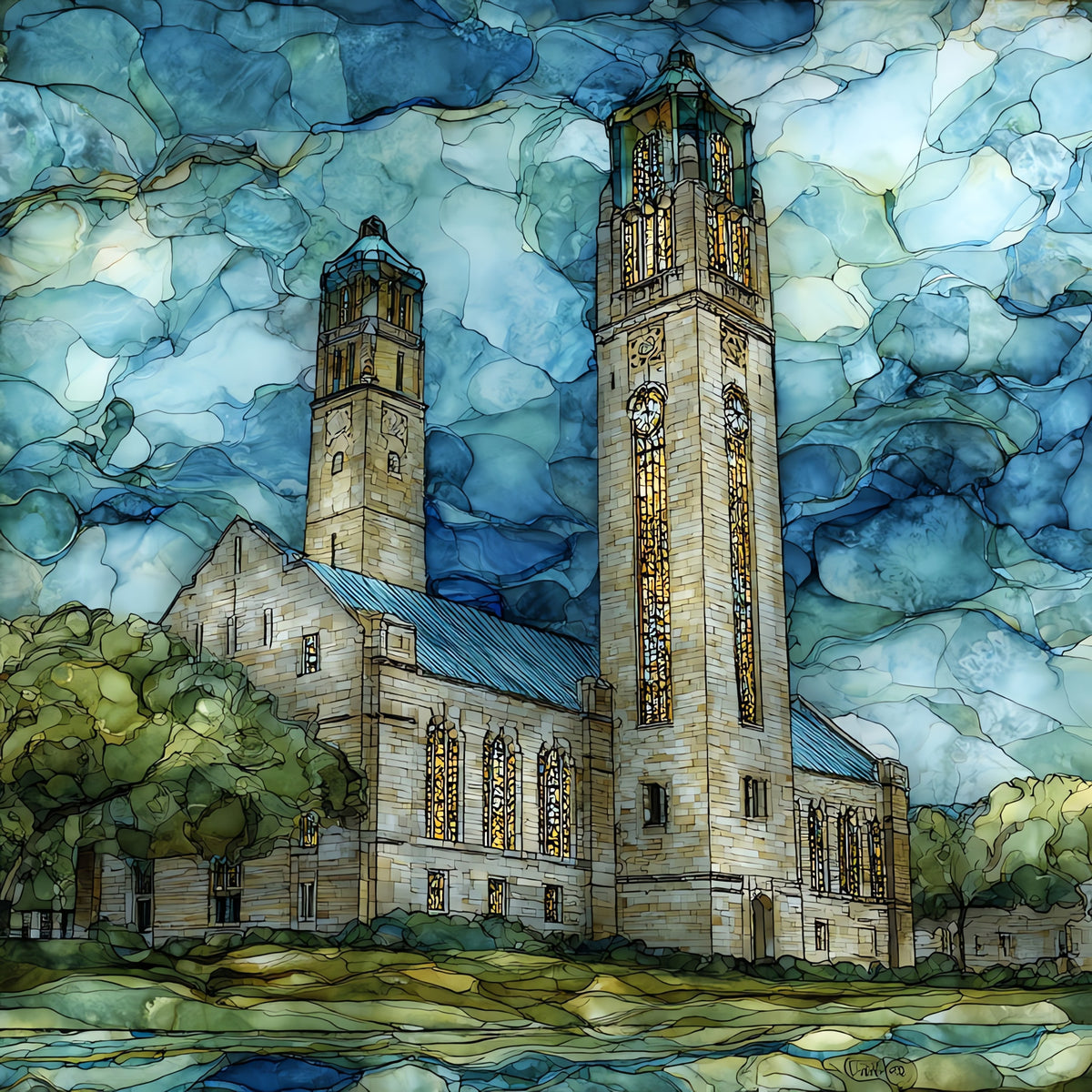 the Mayo Clinic Plummer — ceramic art tile