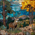 a mule deer — ceramic art tile