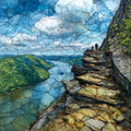 Breakneck Ridge — ceramic art tile