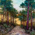 the Pinelands pitch pine forest — ceramic art tile