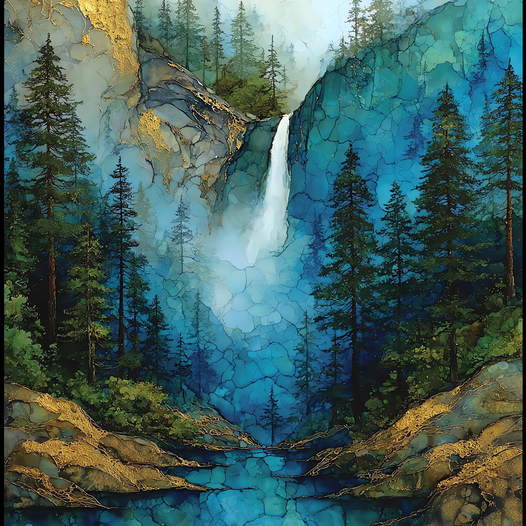 Bridalveil Fall — ceramic art tile