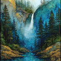Bridalveil Fall — ceramic art tile