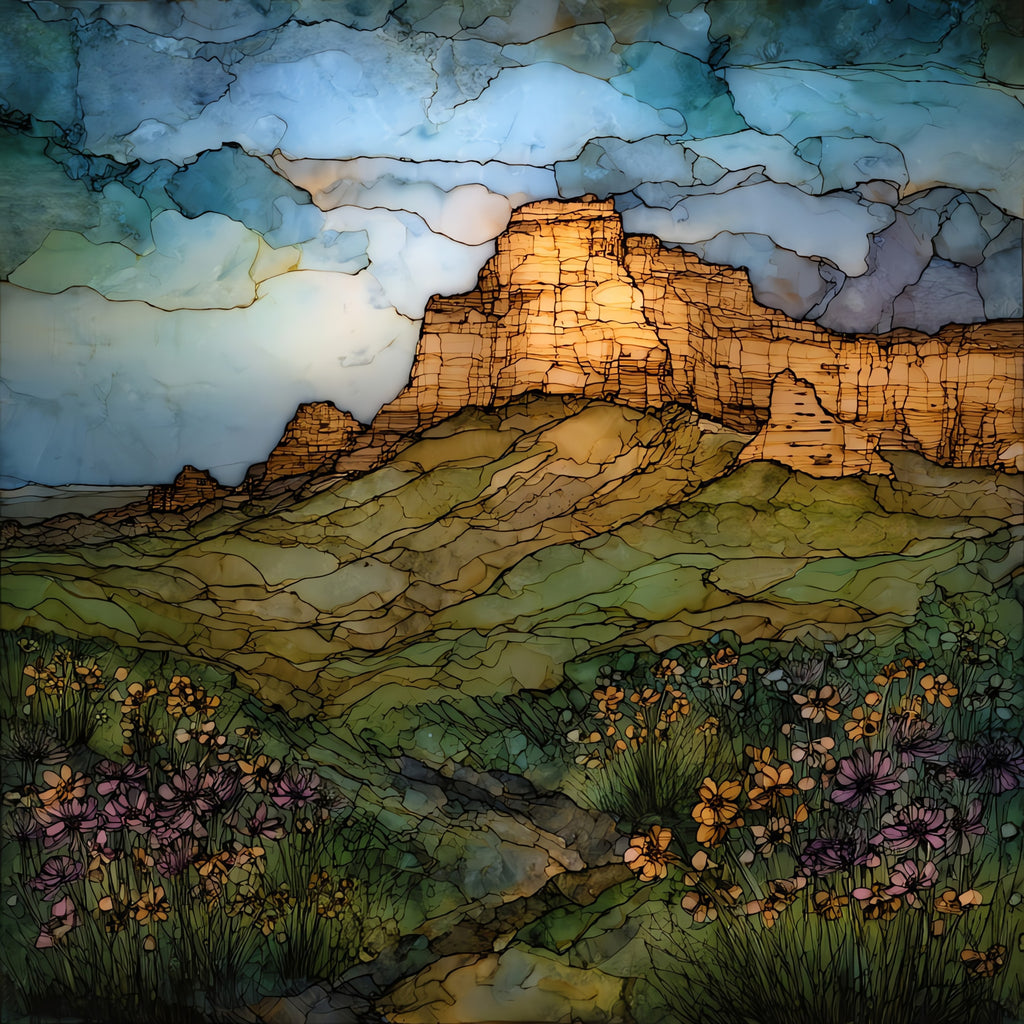 Pawnee Rock State Historic Site — ceramic art tile