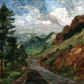 Pikes Peak Highway Front Range — ceramic art tile