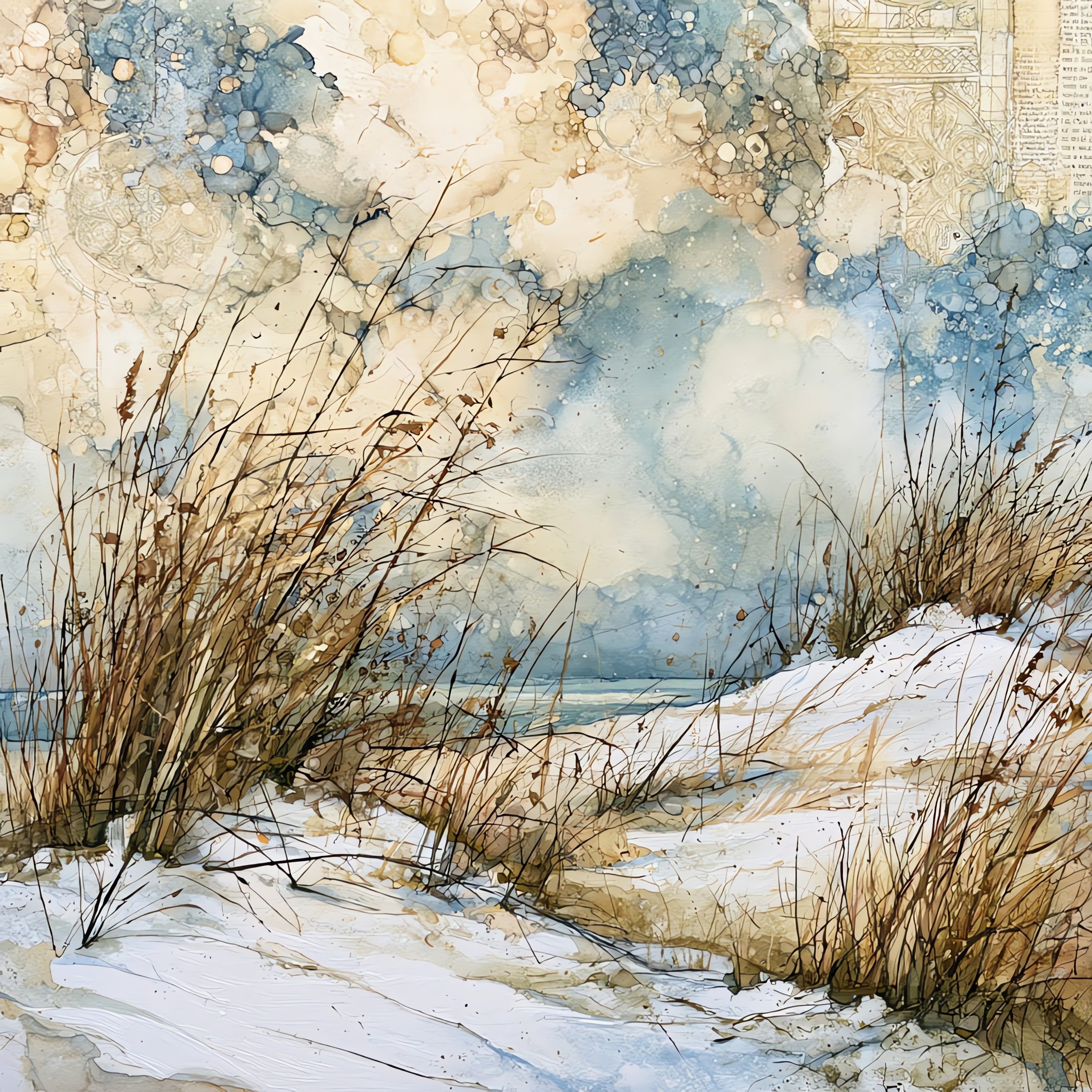 the Indiana Dunes — ceramic art tile