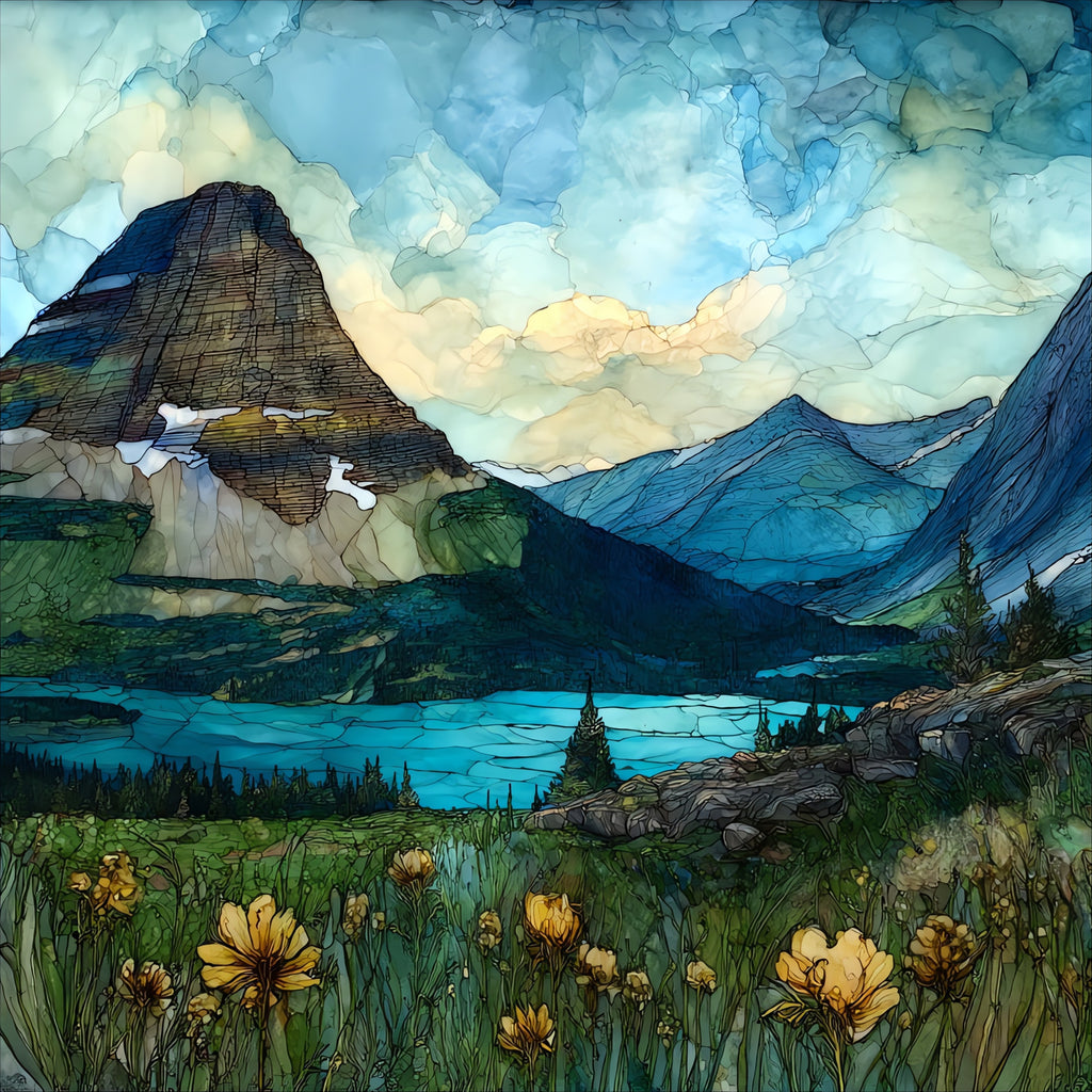 Hidden Lake Overlook — ceramic art tile