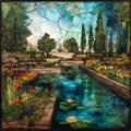 the Greater Des Moines Botanical Garden — ceramic art tile