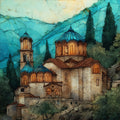 Nea Moni Monastery — ceramic art tile