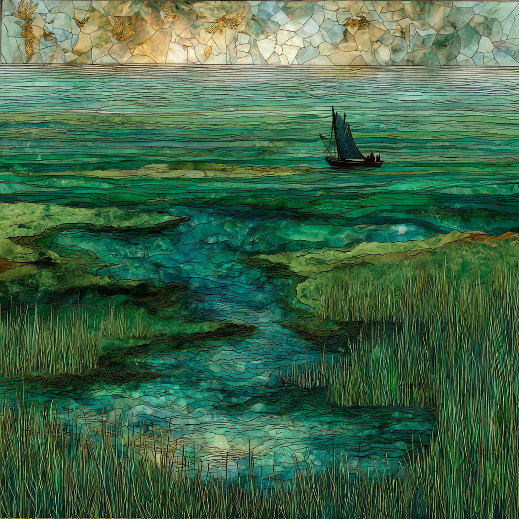 the Tangier crossing — ceramic art tile
