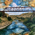 the Long X Bridge over the — ceramic art tile