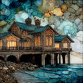 the historic Indiana Dunes Pavilion — ceramic art tile