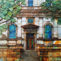 the Newark Public Library — ceramic art tile