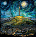 the Mill Mountain Star — ceramic art tile