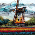 the De Zwaan windmill — ceramic art tile