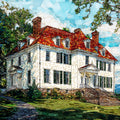 Mount Vernon estate — ceramic art tile