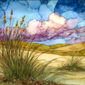 the Sandhills mixed grass prairie — ceramic art tile