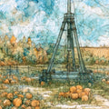 the Punkin Chunkin field — ceramic art tile