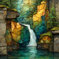Chasm Falls — ceramic art tile