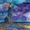 the Block Island North — ceramic art tile