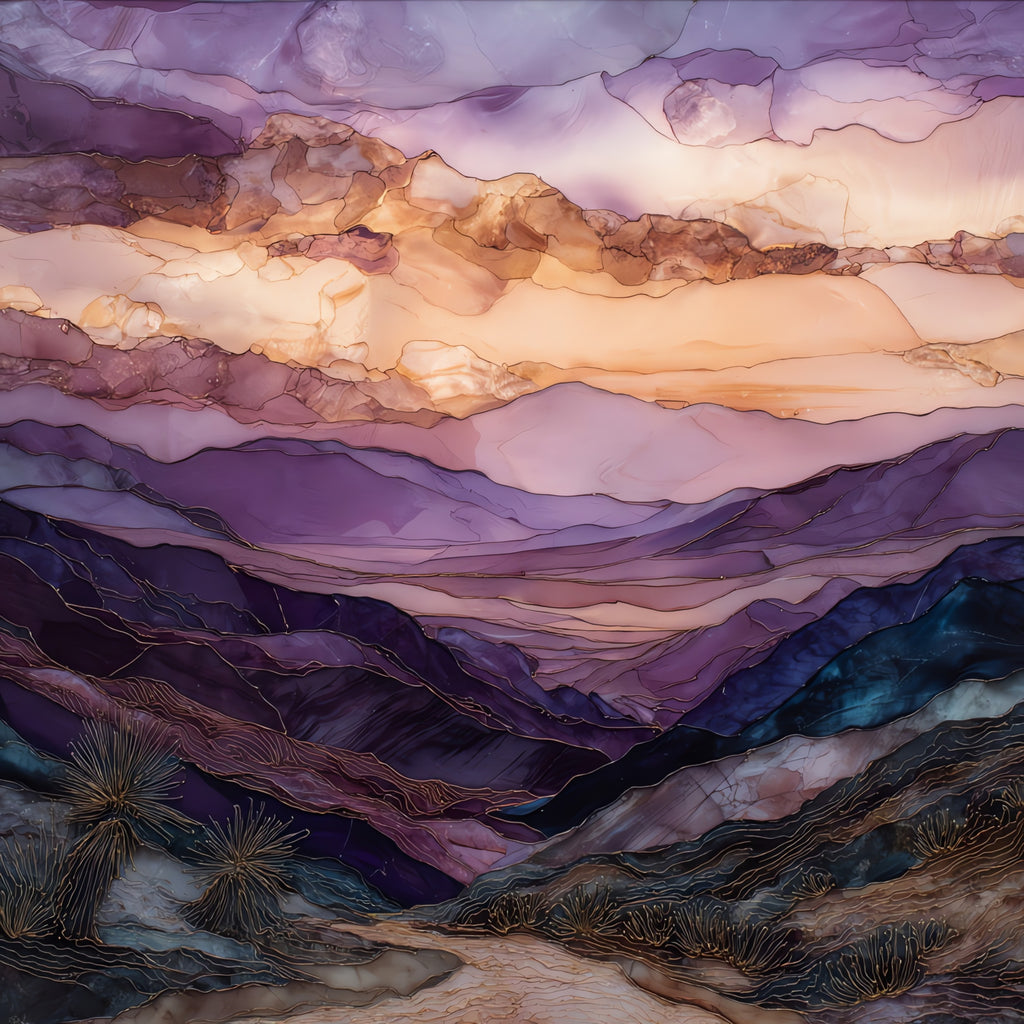Keys View Joshua Tree — ceramic art tile