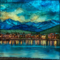 Grand Lake at twilight Rocky Mountain National Park — ceramic art tile