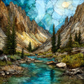 Blodgett Canyon — ceramic art tile
