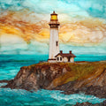 Pigeon Point Light — ceramic art tile