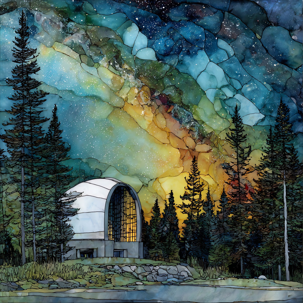 the Adirondack Sky Center — ceramic art tile