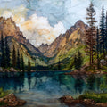 Bradley Lake — ceramic art tile