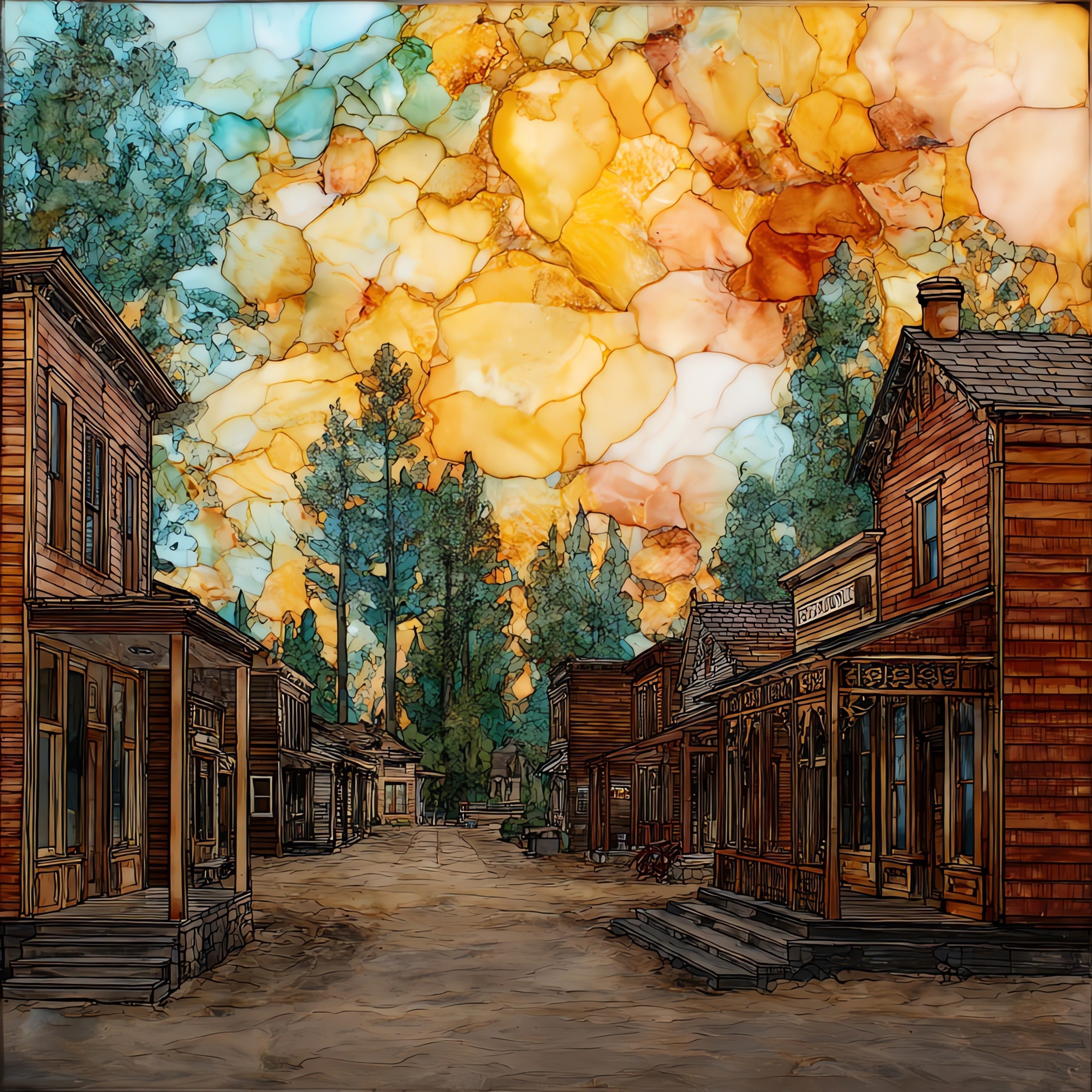 Columbia Historic Park — ceramic art tile