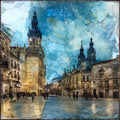 Valladolid Plaza Mayor — ceramic art tile