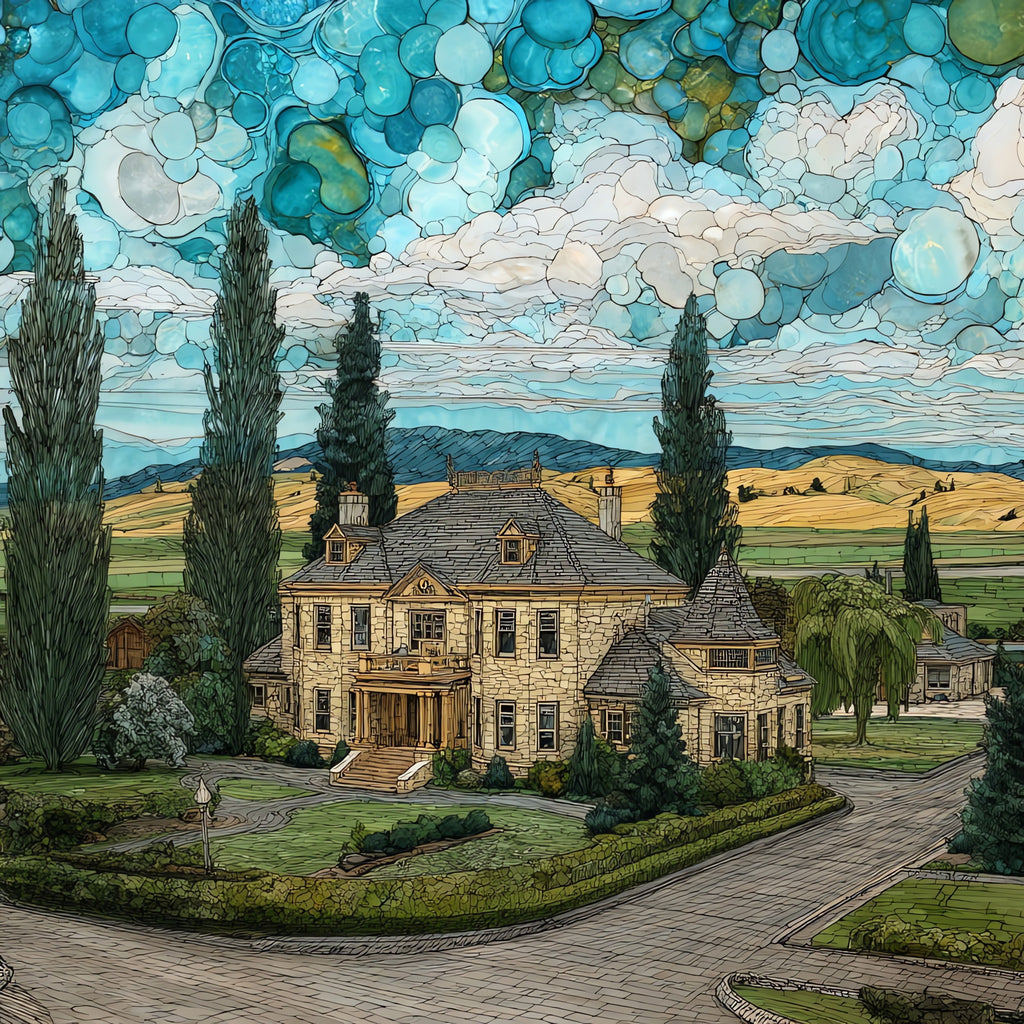 the Marcus Daly Mansion — ceramic art tile