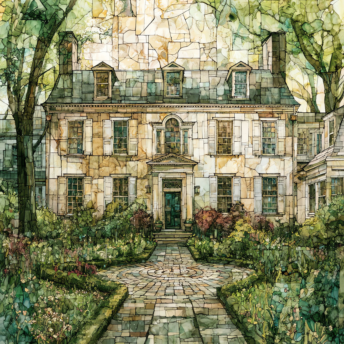 the Read House and Gardens in — ceramic art tile
